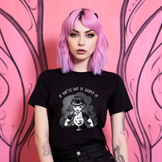 Victorian Ghost T-Shirt | Gothic Ghost Whisperer Tee | Spooky Seance Top | Dark Academia Tattoo Shirt