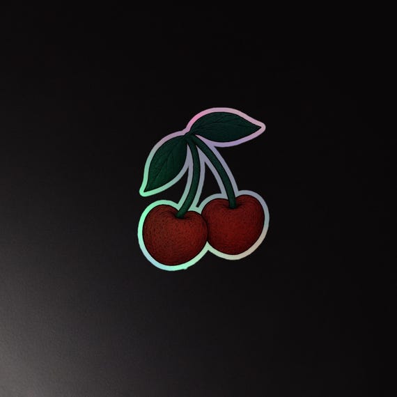 Cherries | Holographic Sticker