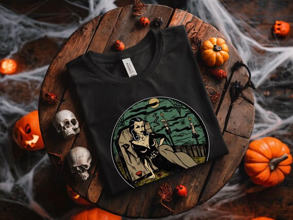 Graveyard Vampire T-Shirt: Unisex Bella Canvas Tee