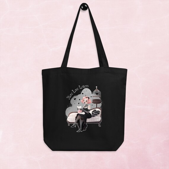 Pastel Goth Tote - More Love Letters | Eco Tote Bag | Econscious EC8000
