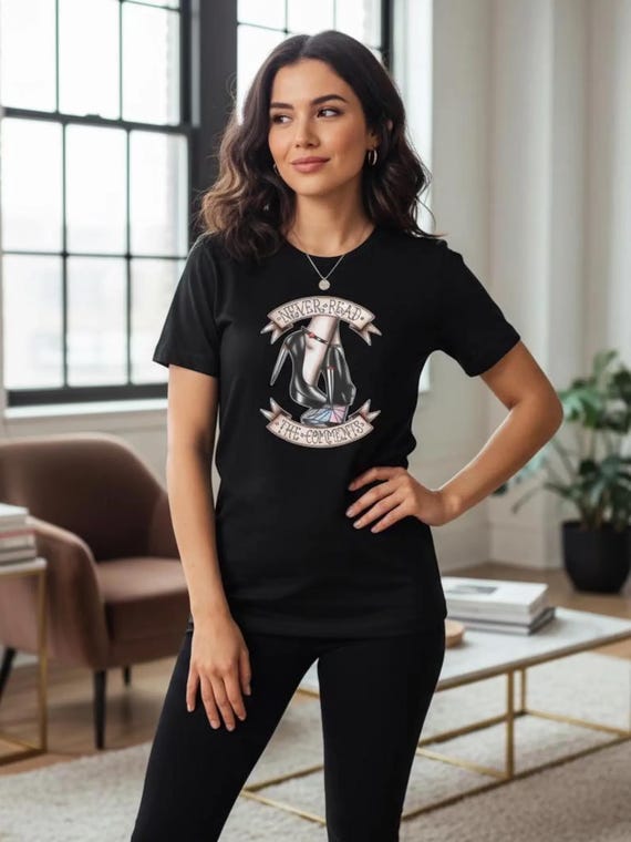 Never Read The Comments Shirt, American Traditional Tattoo Tee