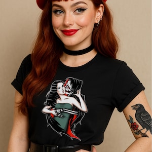 Goth Dancing | Retro Tattoo Flash | Traditional Tattoo | Design by Tattoo Artist | Bella + Canvas 3001
