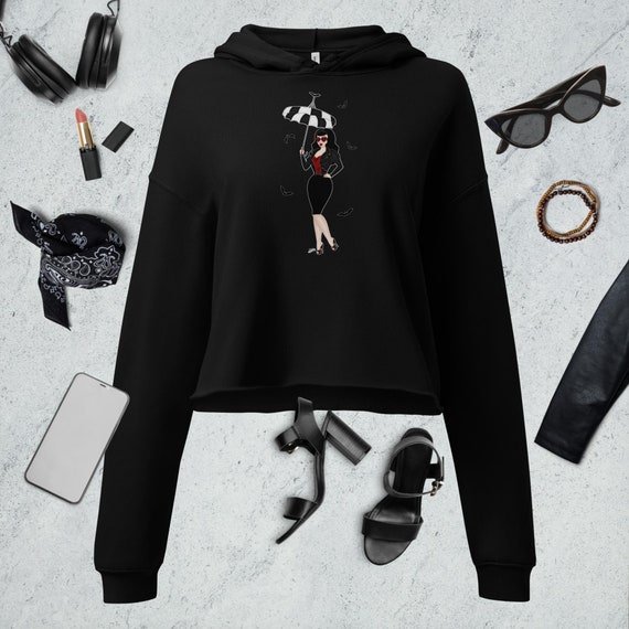 Protection From the Sun - Parasol Vamp - BC7502 | Stylish Fall Fashion - Crop Hoodie