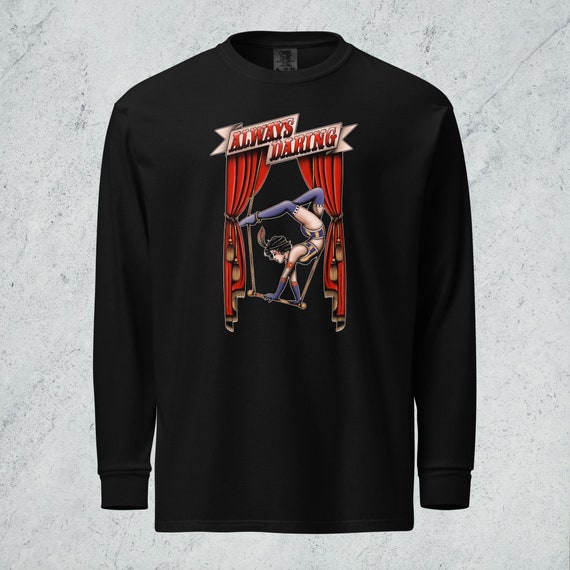 Always Daring | Garment-dyed heavyweight long-sleeve shirt - Comfort Colors 6014