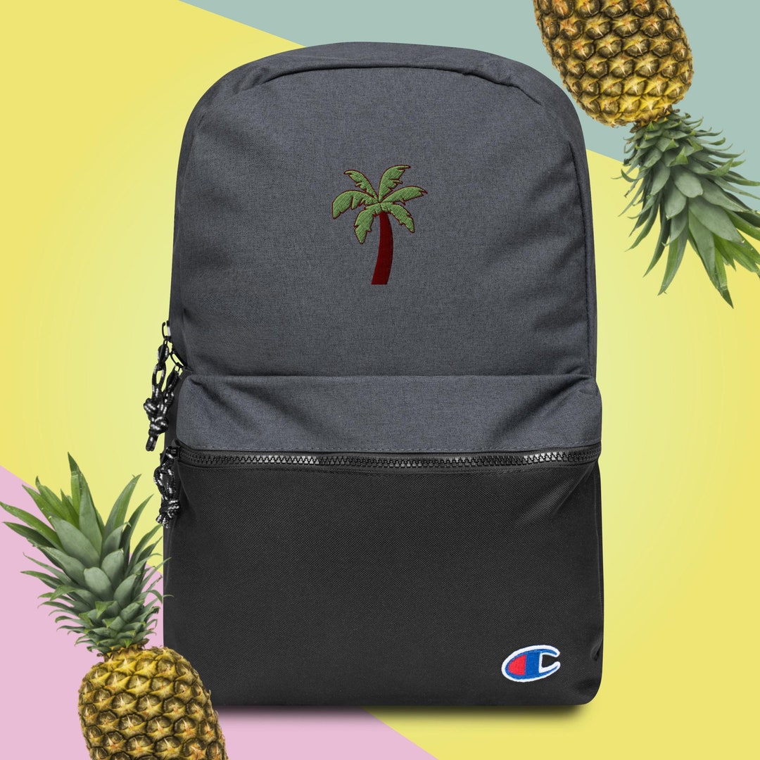 Champion Backpack Palm Tree Back to School Bag Shoulder Etsy