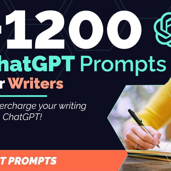 ChatGPT Prompts for Writers | Laden Sie Ihr Schreiben mit unseren ai Prompts auf | Du findest: Schreibaufforderungen, E-Book-Schreibaufforderungen und mehr!