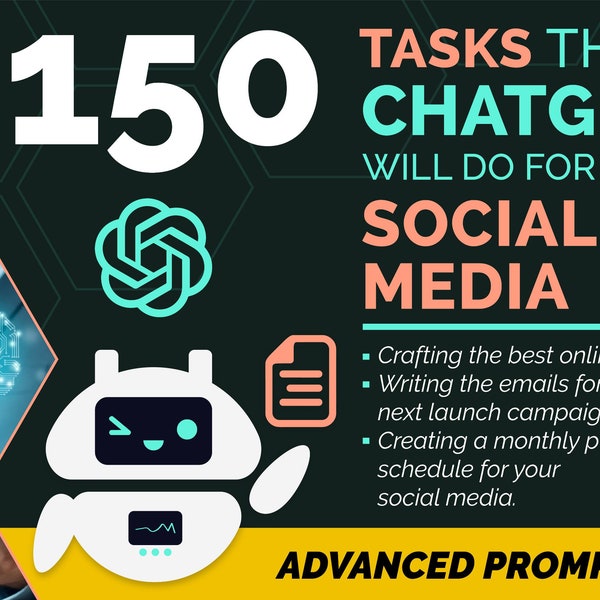 Advanced ChatGPT Prompts for Social Media Marketing: ChatGPT will do it for you | ChatGPT Prompts, Marketing Strategy, Small Business