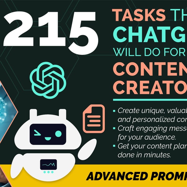 Advanced ChatGPT Prompts for Content Creators: Make your Content Stand Out | ChatGPT Prompts, Marketing Strategy, Social Media Video Creator
