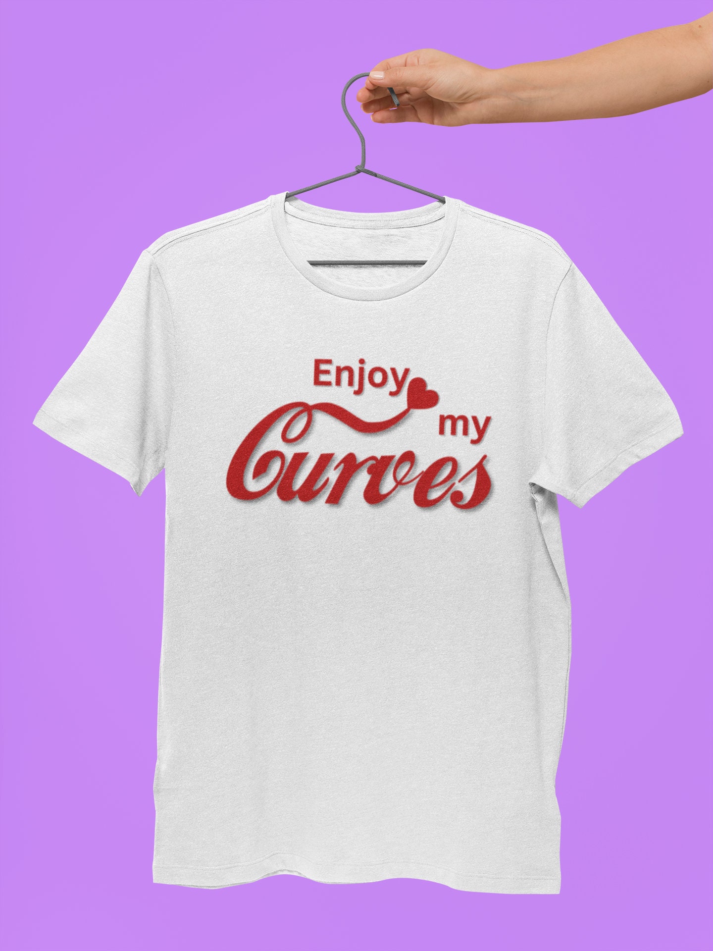 EXPRESS DELIVERY Embrace Your Curves Enjoy My Curves Soft Cotton Tee,  Confidence in Comfort Jersey Shirt, Look Attractive With Our Shirt -   Canada
