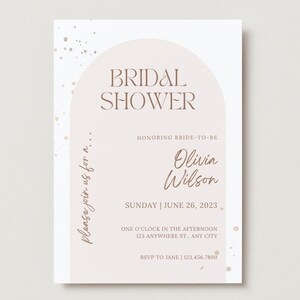 BRIDAL SHOWER INVITE - e-vite, bridal shower/wedding, digital invitation, printable/editable invite