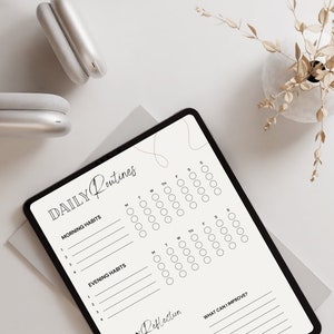 DAILY PLANNER/TO-Do checklist, tracker, routine checking, daily habits