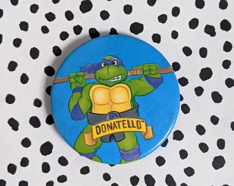 Badge Tortue Ninja, héros Teenage Mutant, Donatello | Cadeau rétro nostalgique parfait pour les fans de TMHT TMNT