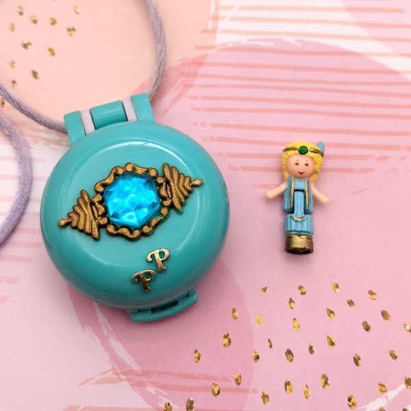 Polly Pocket Dress Up Jewel Locket Complete | Vintage 1992 Collectible Toy | Polly Pocket Fan Present | Perfect Addition to a Collection