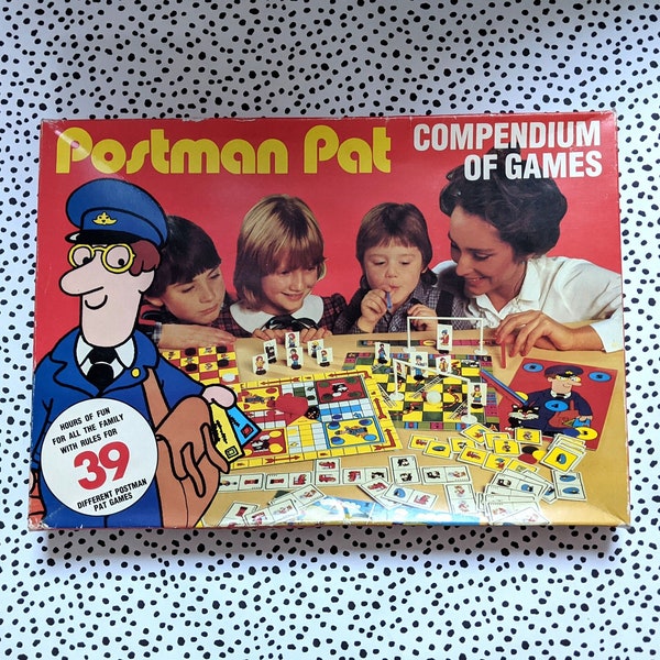 Vintage Postman Pat Rare Compendium of Games | MS Games ~1984 | Rare and Hard to Find | Nostalgic 90s Games Night | Postman Pat Fan
