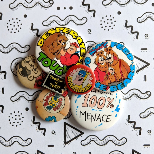 Pick Your Own: Vintage Comic Badge | Choose Your Favourite Beano or Dandy Character | Perfect retro gift or stocking filler for a fan