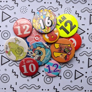 Escolha o seu: Emblema de aniversário vintage mais antigo Presente retrô 8º 9º 10º 11º 12º 16º 18º aniversários