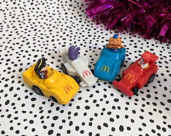 自分で選ぼう: 1988 年のマクドナルドの乗り物キャラクターのおもちゃ | 80 年代の子供にぴったりのクリスマスプレゼント