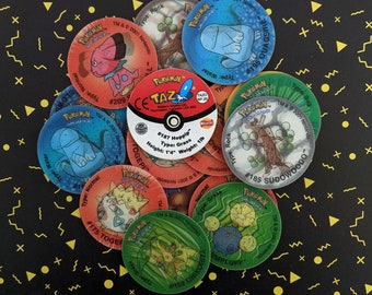 Pick Your Own: Pokemon Tazos | Holographic Retro Vintage Tazos from the 90s