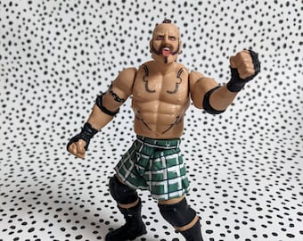 Vintage WWE WWF King Of The Ring Droz Wrestling Figure 1998 Jakks Pacific Wrestling Figure | Retro Birthday Gift or Present or Collection