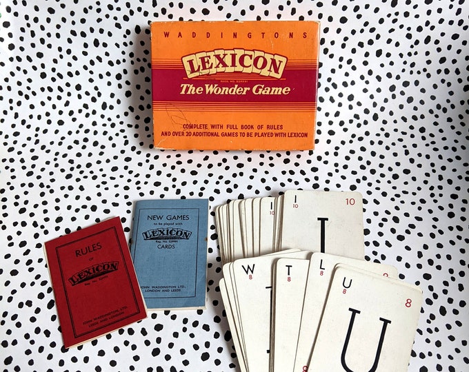 Vintage Lexicon Board Game | 100% Complete Waddingtons with Booklets | Nostalgic Games Night | Game Collection