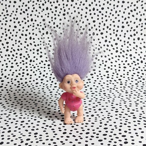 Vintage Applause Magic Troll 90s Applause | Pink Outfit  | Perfect Retro Gift or Present for a Troll Fan or Collector.