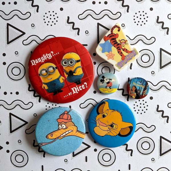 Choisissez le vôtre : badge Disney vintage | Cadeau nostalgique ou cadeau de Noël pour un fan de Disney