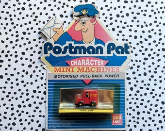 Vintage Postman Pat Van New in Packet Bandai 1990 | perfect nostalgic gift or present for a Postman Pat fan