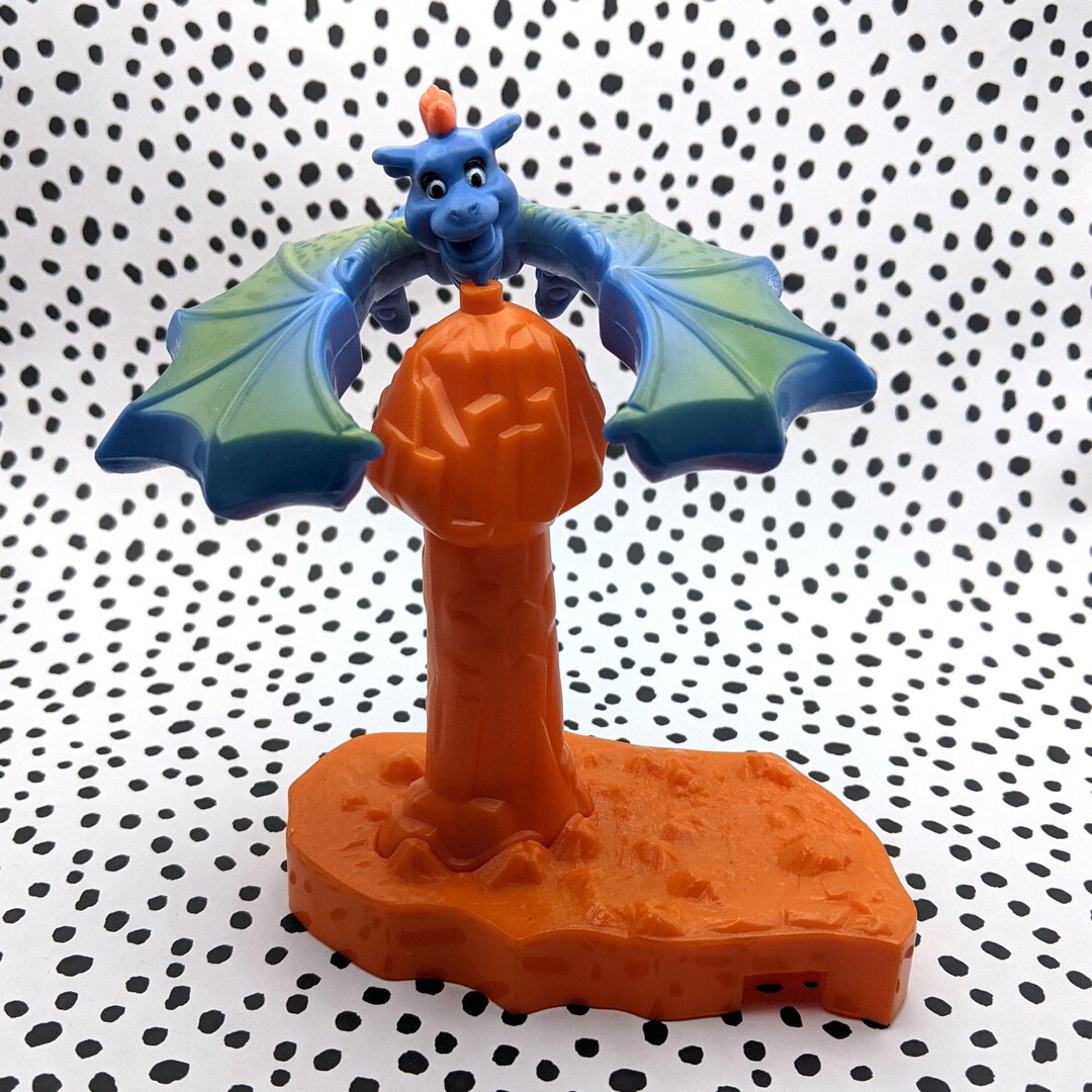 Happy Meal Toy Spinning Flying Dragon (blue) 1997 Collectible