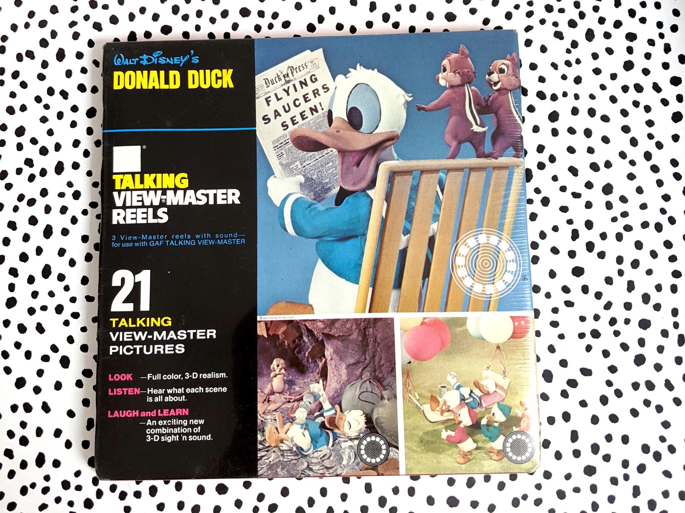 Sealed Donald Duck Disney Gaf Talking View-master Reels 1973