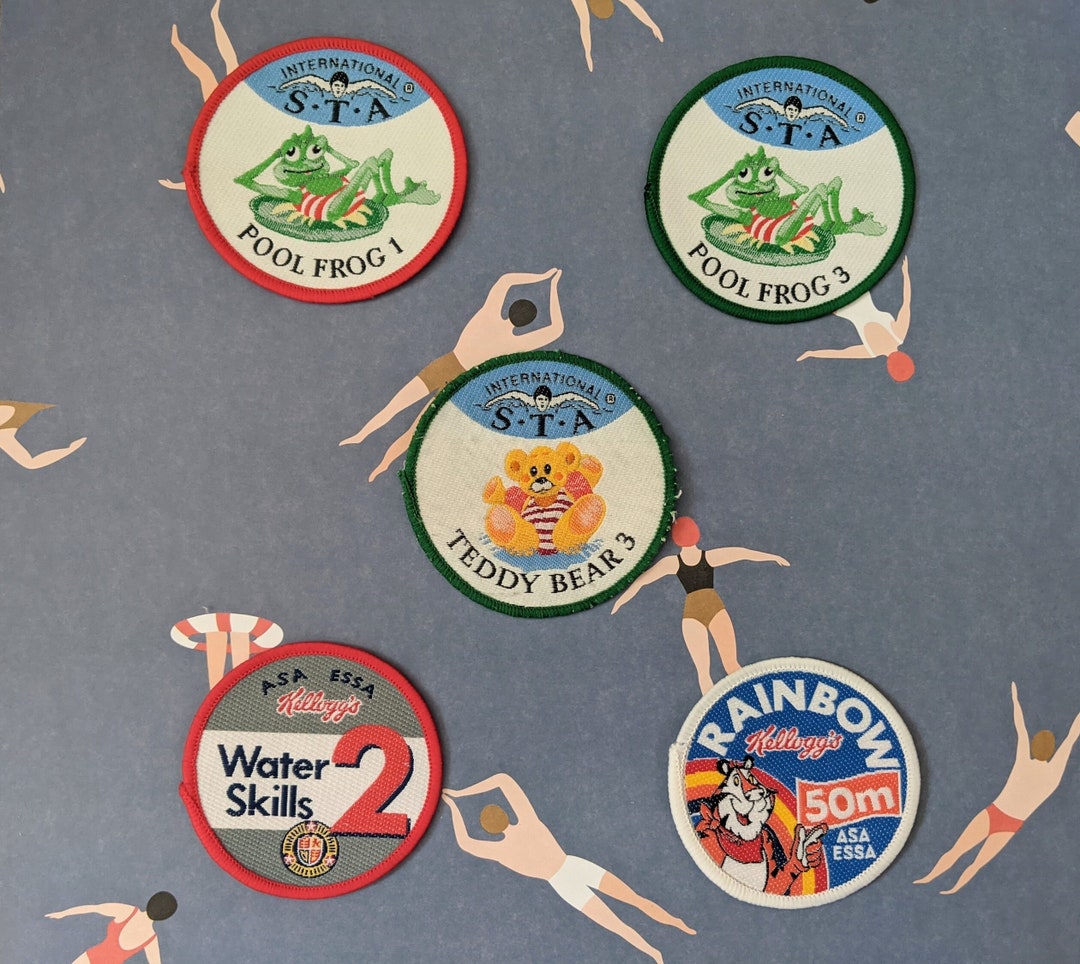 Pick Your Own Vintage Swim Badges Etsy