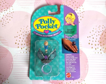 New in Box Jewel Surprise Ring Polly Pocket Sealed Vintage 1994 Collectible Toy | Perfect Addition to a Collection