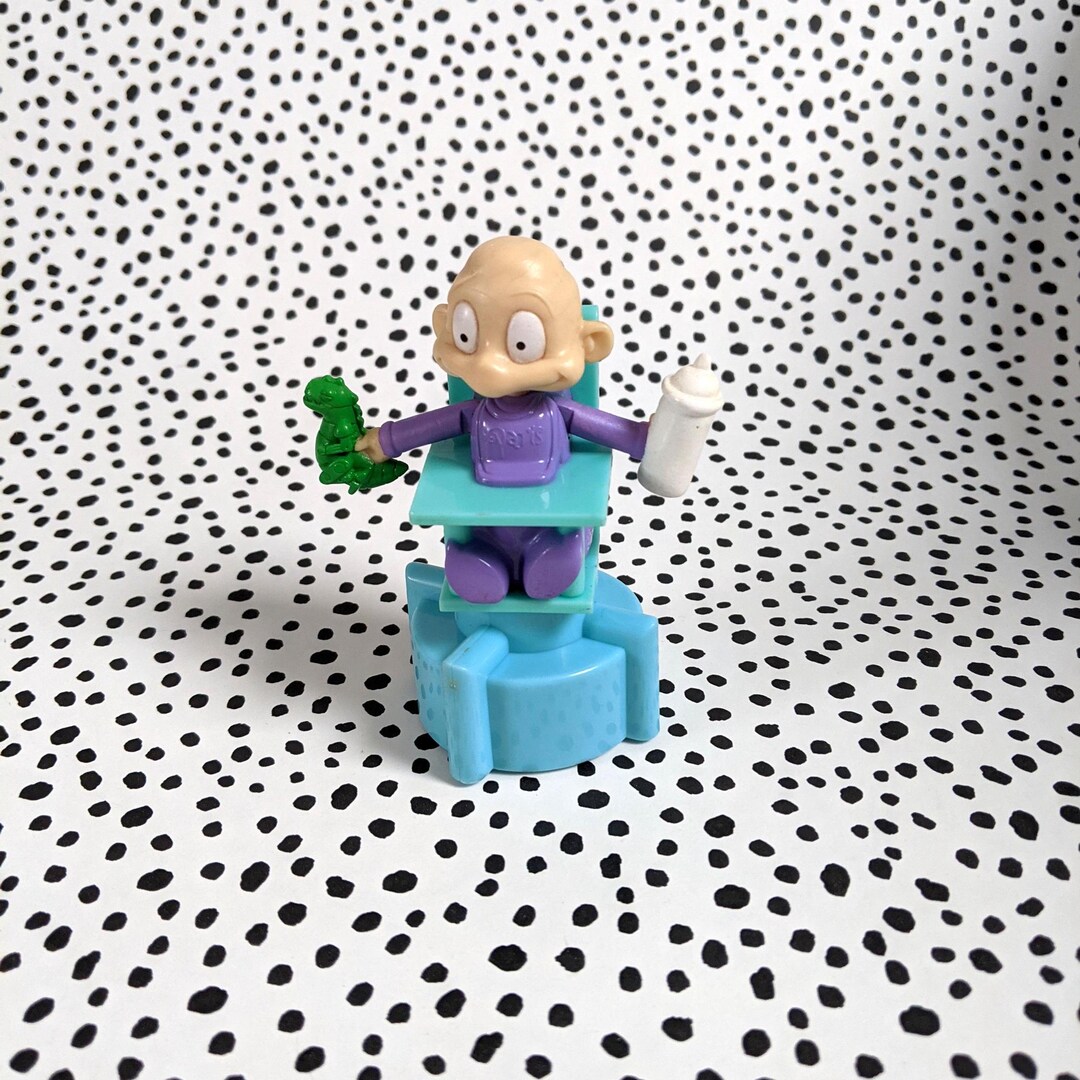 Vintage Rugrats Tommy Pickles Wind-up Spinning Toy 2000 Nickelodeon ...