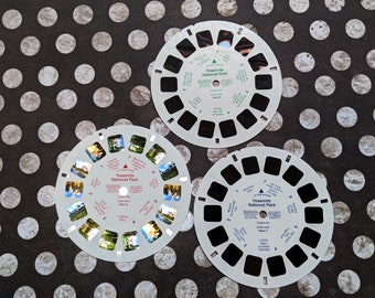 Yosemite National Park View-Master Vintage Reels x 3 | Tourist Photos of Yosemitea Sites and Landmarks 35350-9039 A,B,C