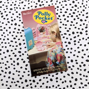 Rzadka broszura kolekcjonerska Polly Pocket z 1991 r., zabytkowy przedmiot kolekcjonerski | Idealny do kolekcji