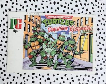 Vintage Teenage Mutant Hero Turtles Dimension Escape PG Tips Completed Album | Nostalgic Present