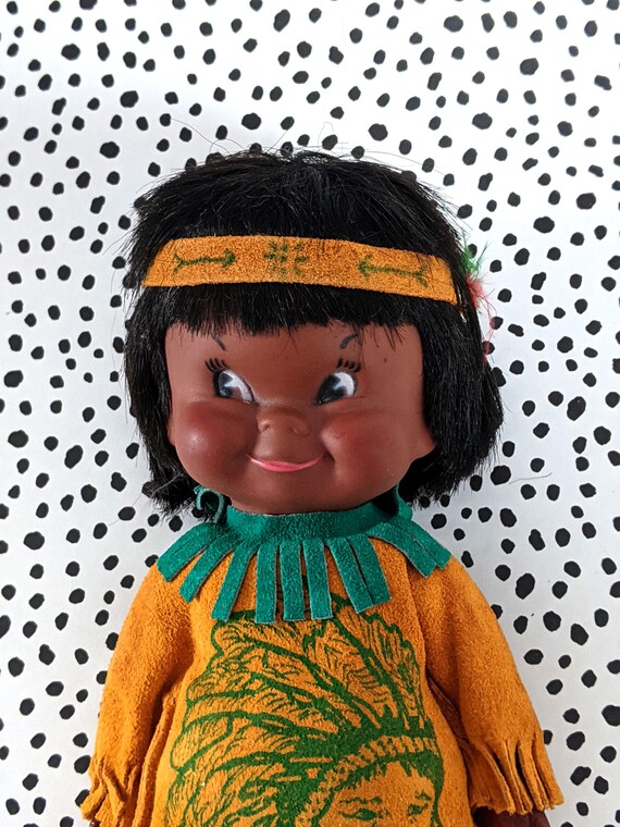 Vintage Native Indigenous American Doll Regal Toy Co. Made in