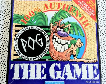 Rare Pogs Vintage Board Game | Nostalgic Games Night | Game Collection of Gift for Pogs 90s Fan