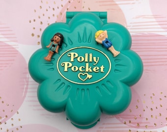 6x Vintage Polly Pocket Compact Bundle With A Few Figures Bluebird 1989 1990 10 Fp