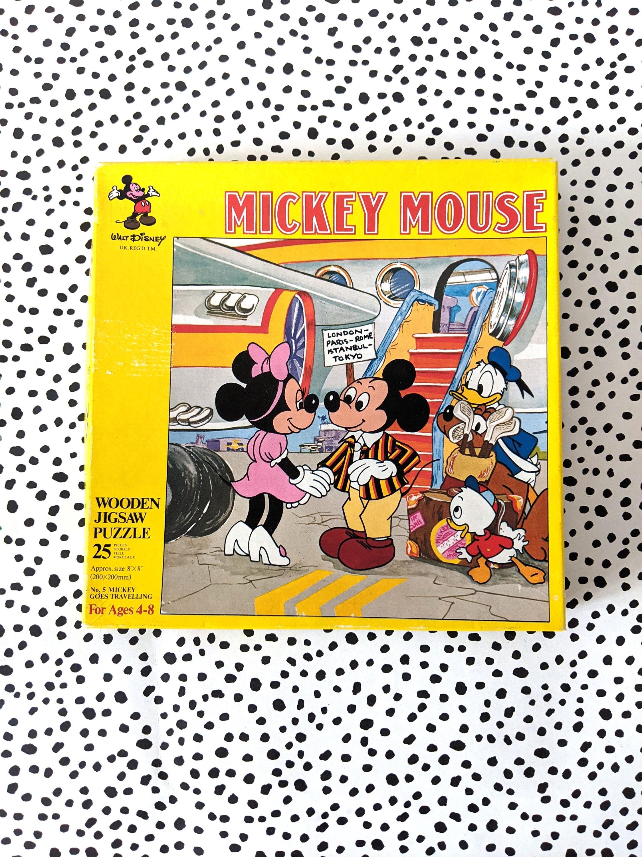 Mickey Mouse Vintage Jigsaw Puzzle 70s Disney | Complete 25 Pieces