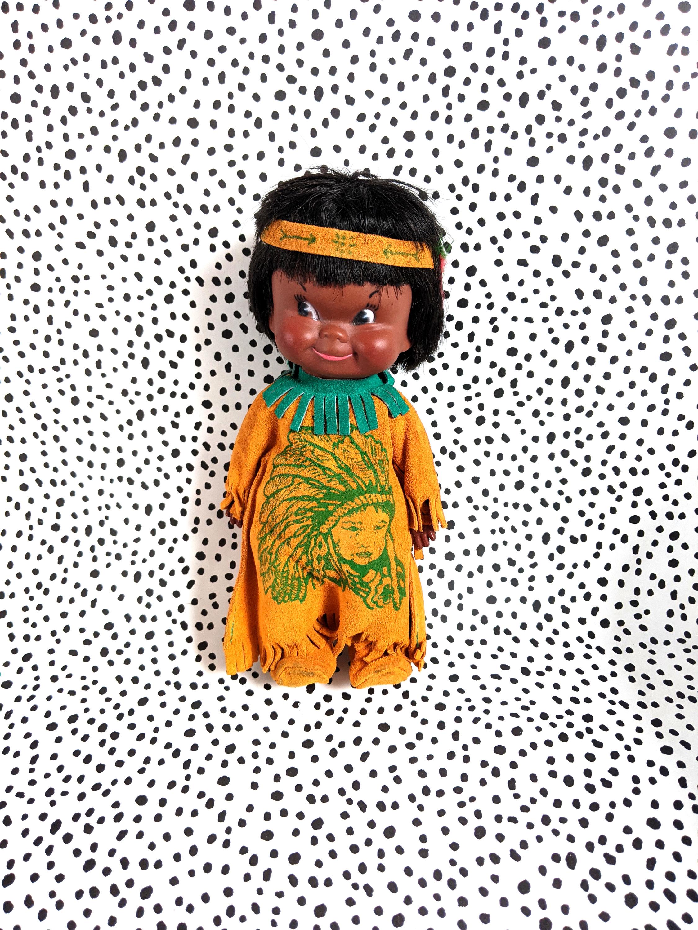 Vintage Native Indigenous American Doll Regal Toy Co. Made in