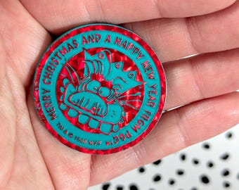 Christmas Pog Slammer Kini Vintage Special Edition | Retro Vintage