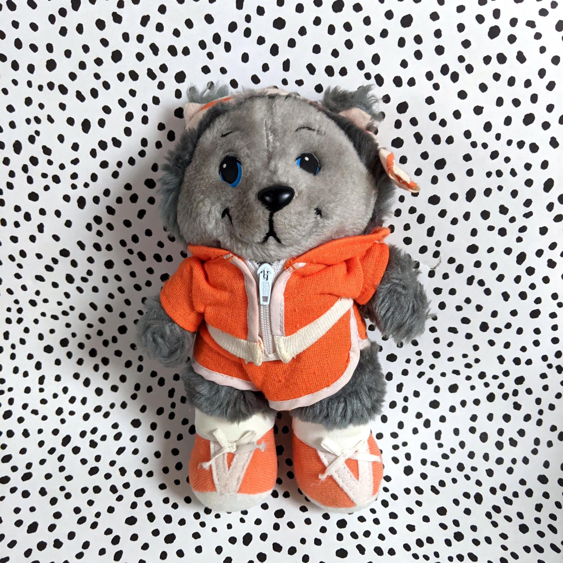 Vintage the Get Along Gang Zipper Cat Vintage Plush Soft Toy 21cm