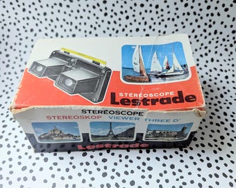 Vintage Lastrade Simplex Stereoscope Viewer With Original Box