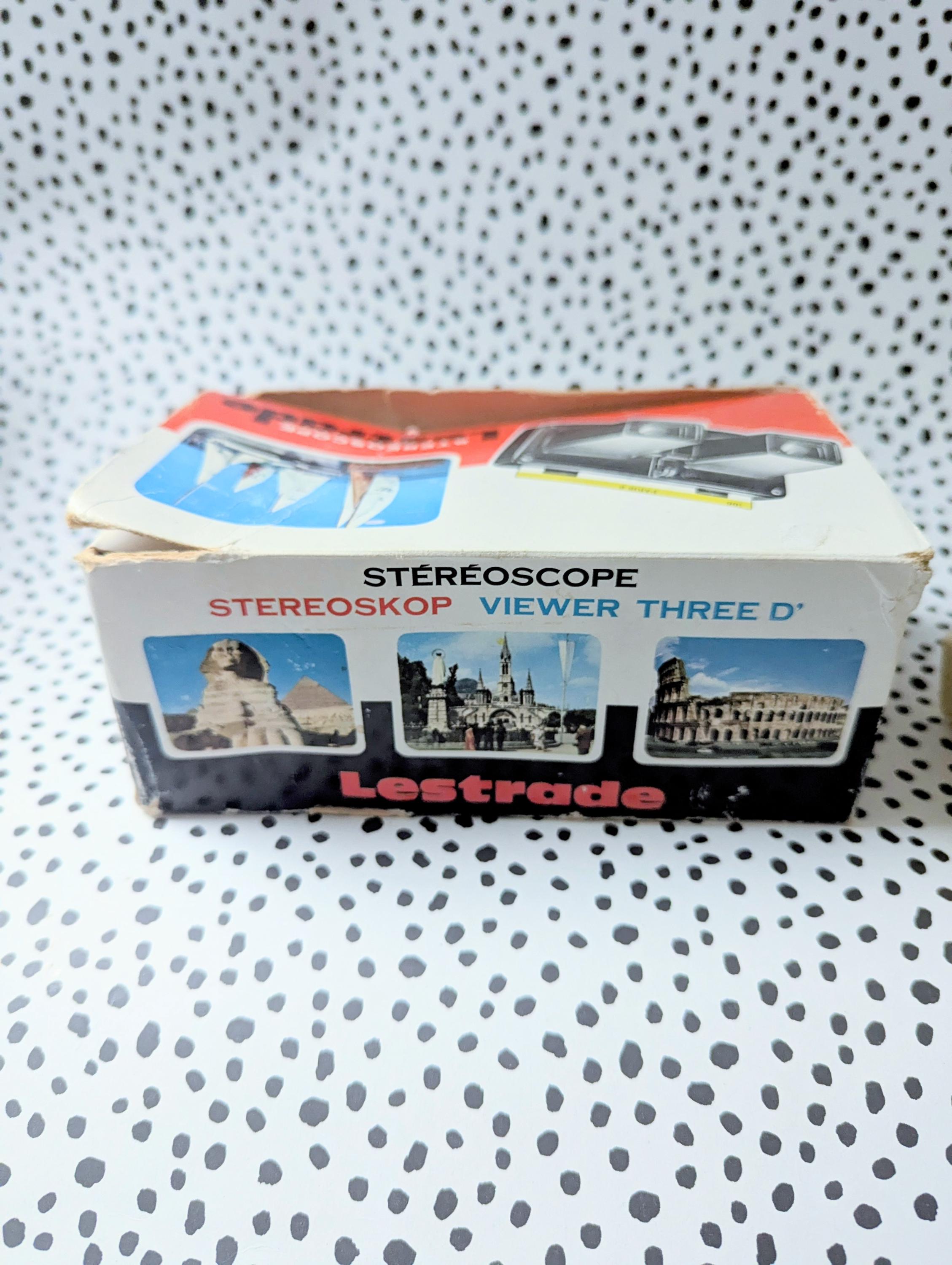 Vintage Lastrade Simplex Stereoscope Viewer With Original Box