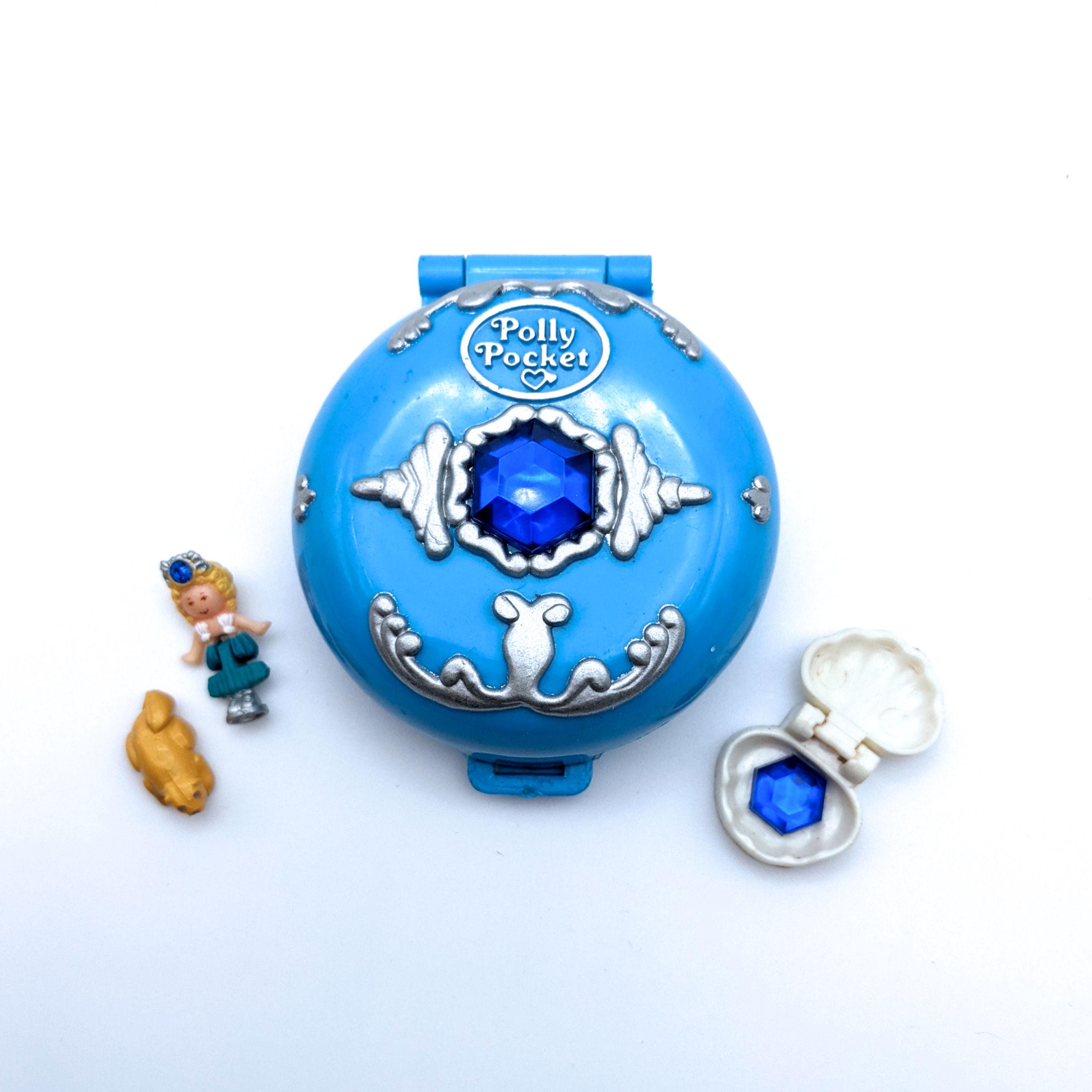 Polly Pocketポーリーポケットジュエルドシー　青コンパクト Rare 'jeweled Under the Sea' 'princess Polly's Undersea World