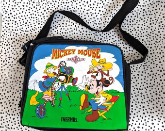 Vintage Disney Safari Club Thermos Insulated Lunch Bag 1986 | Perfect Retro Gift for a Disney Fan or Collector.