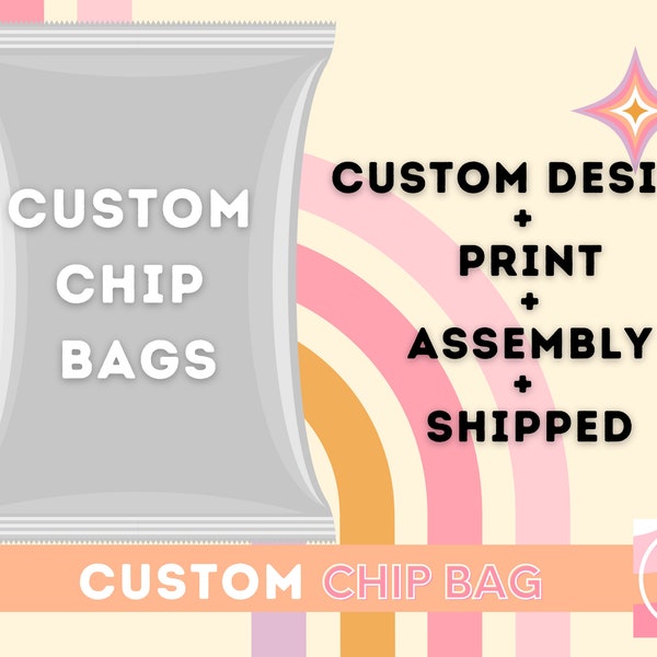 Custom Chip Bags Etsy