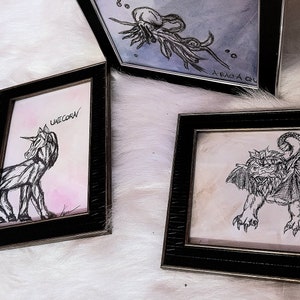 Mythical creatures water color