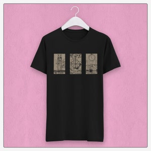 Tres cartas - Camiseta unisex de algodón pesado