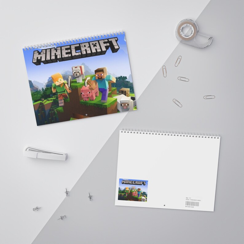 Calendario de Minecraft 2024 Etsy México